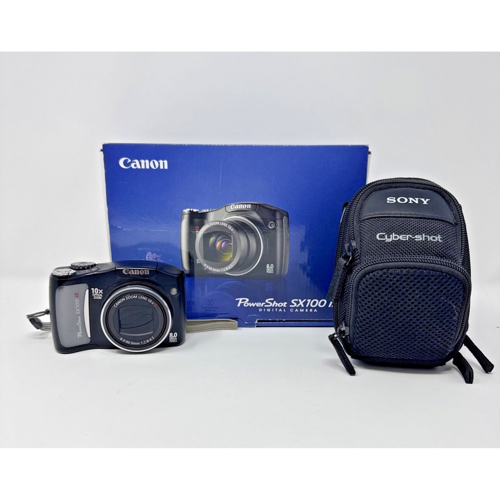 Canon PowerShot SX100 IS 8.0MP Point & Shoot 10x Optical Zoom Black